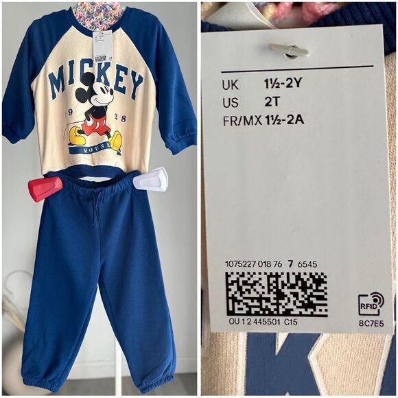 H&M Mickey Mouse Disney Matching Set - Picture 1 of 4